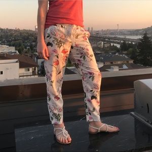 Ann Taylor Floral Spring Pants